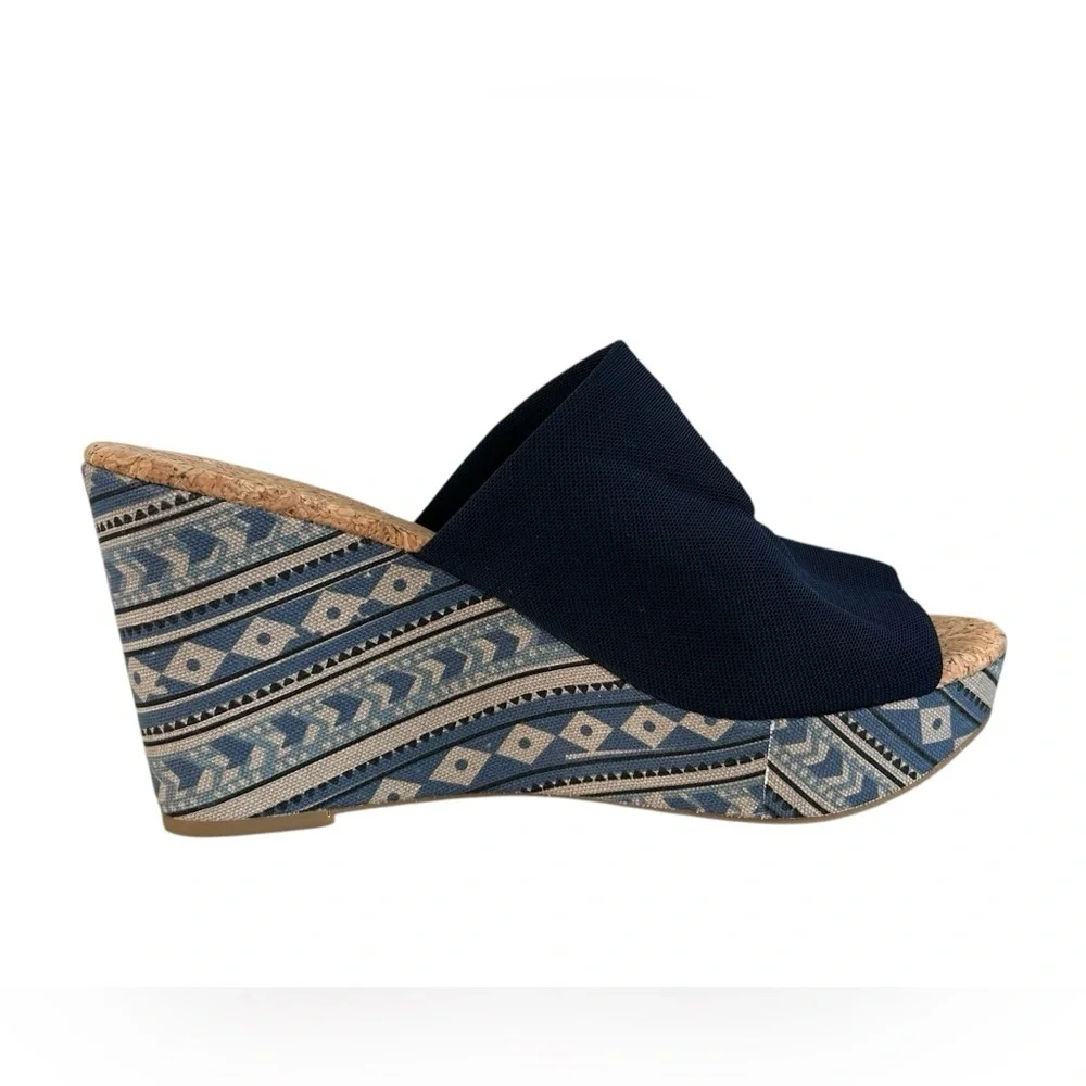 Lucky Brand Blue Marilyn‎ Cork  Wedge Sandal